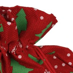 Hutshopping-Shop -Hutshopping-Shop Geschenkbeutel Tannenbaum Jute 40 cm x 55 cm rot.65546 4rf3