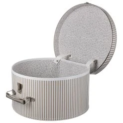 Hutkoffer Beige-Streifen By Lierys