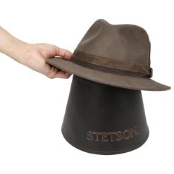 Leder Hutständer By Stetson 10 Leder Hutständer By Stetson -Hutshopping-Shop Leder Hutstaender by Stetson dunkelbraun.40661 7rf17
